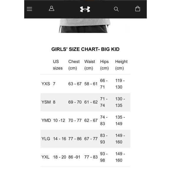 NWT Under Armour Athletic Set Girls Youth Size Medium - Picture 4 of 4